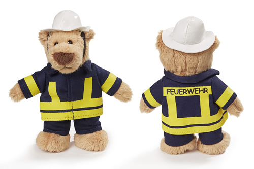 Teddy als Feuerwehrmann
