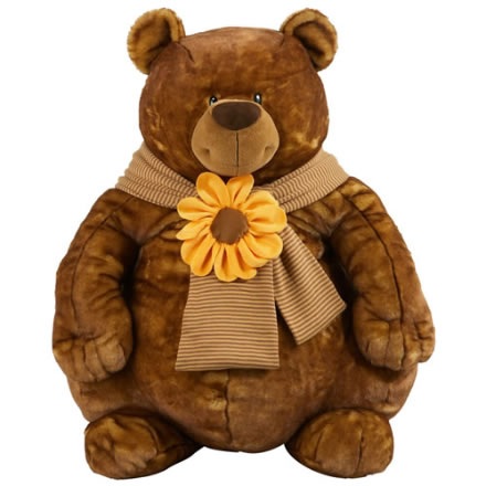 Riesiger Teddybär mit Schal 110cm